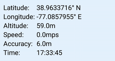 Device GPS while stationary: values fluctuate slightly even when not moving